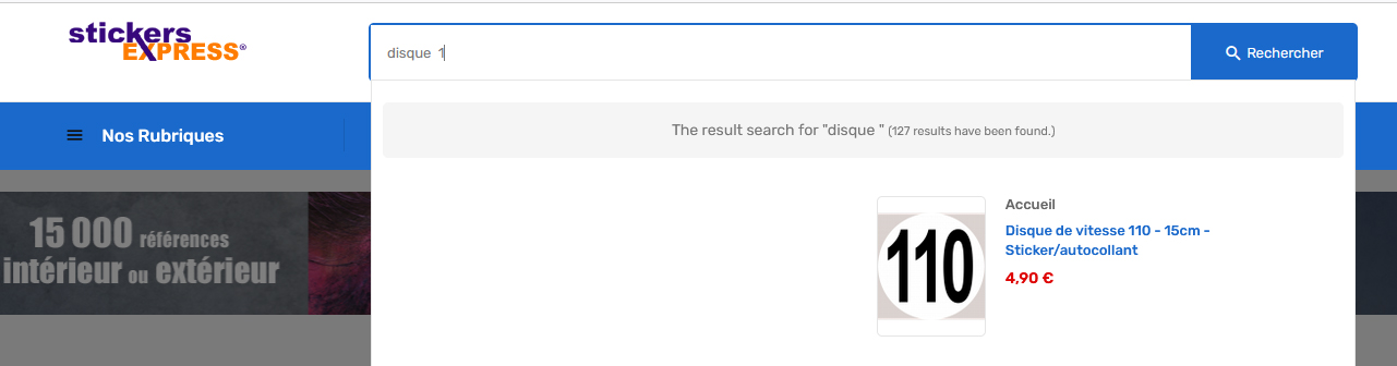 DISQUE LIMITATION DE VITESSE 100 Km Adhesive